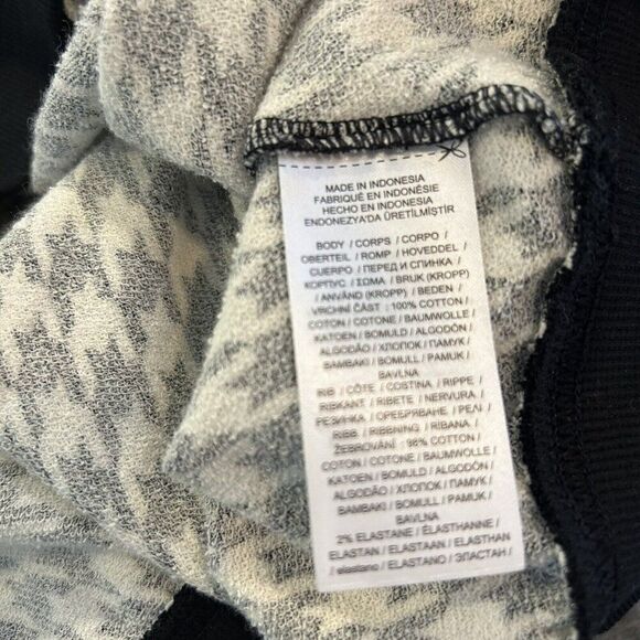 Lauren Ralph Lauren Houndstooth French Terry Sweatshirt Size M Rare - Picture 12 of 12